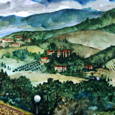 Above Arezzo
9x12 Watercolor on Paper